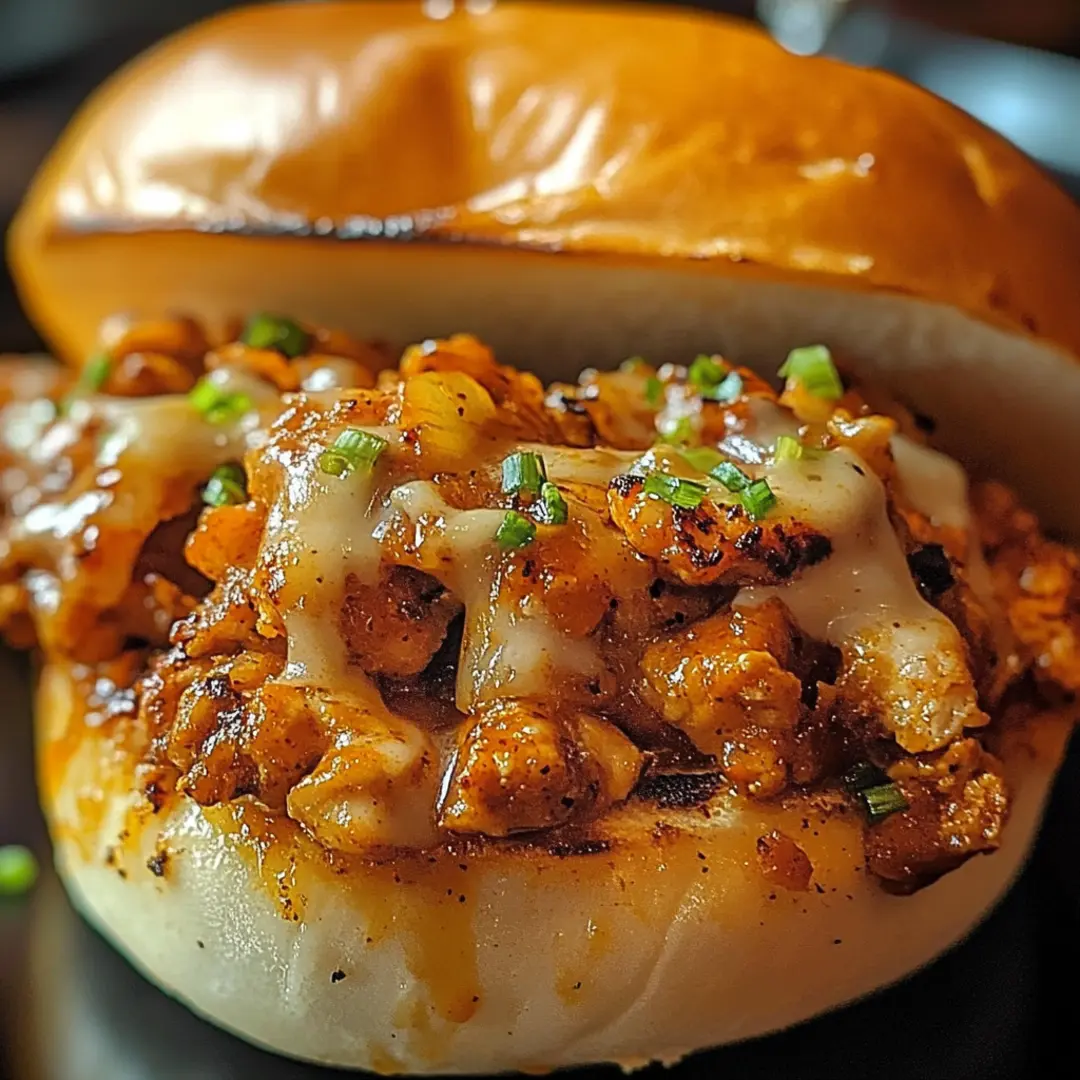 Spicy and flavorful Cajun Chicken Sloppy Joes ready to enjoy.