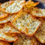 Crispy Cottage Cheese Chips, golden and perfectly baked.