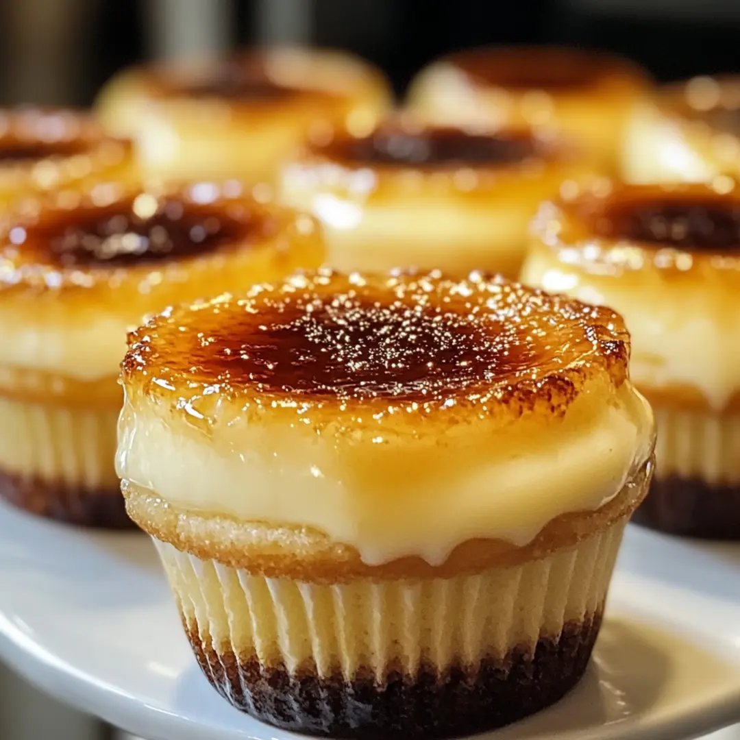 Vanilla Bean Crème Brûlée Cupcakes1 Close-up of Vanilla Bean Crème Brûlée Cupcakes with creamy custard filling